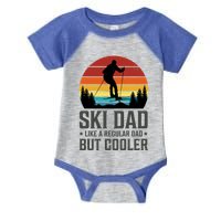 Ski Dad Like A Regular Dad But Cooler Great Fathers Day Gift Infant Baby Jersey Bodysuit