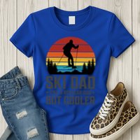 Ski Dad Like A Regular Dad But Cooler Great Fathers Day Gift Womens T-Shirt