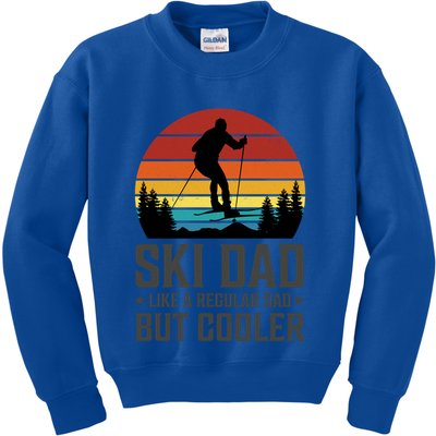 Ski Dad Like A Regular Dad But Cooler Great Fathers Day Gift Kids Sweatshirt