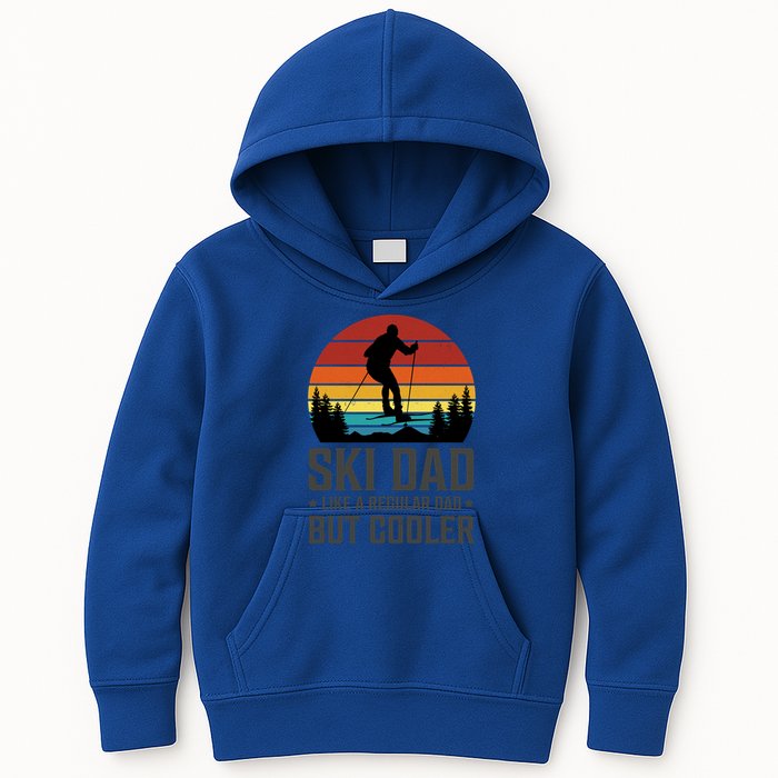 Ski Dad Like A Regular Dad But Cooler Great Fathers Day Gift Kids Hoodie
