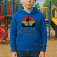 Ski Dad Like A Regular Dad But Cooler Great Fathers Day Gift Kids Hoodie