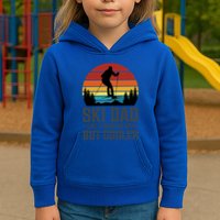 Ski Dad Like A Regular Dad But Cooler Great Fathers Day Gift Kids Hoodie