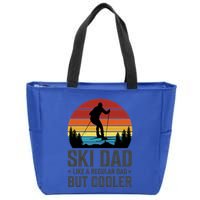 Ski Dad Like A Regular Dad But Cooler Great Fathers Day Gift Zip Tote Bag