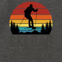 Ski Dad Like A Regular Dad But Cooler Great Fathers Day Gift Vector Backpack
