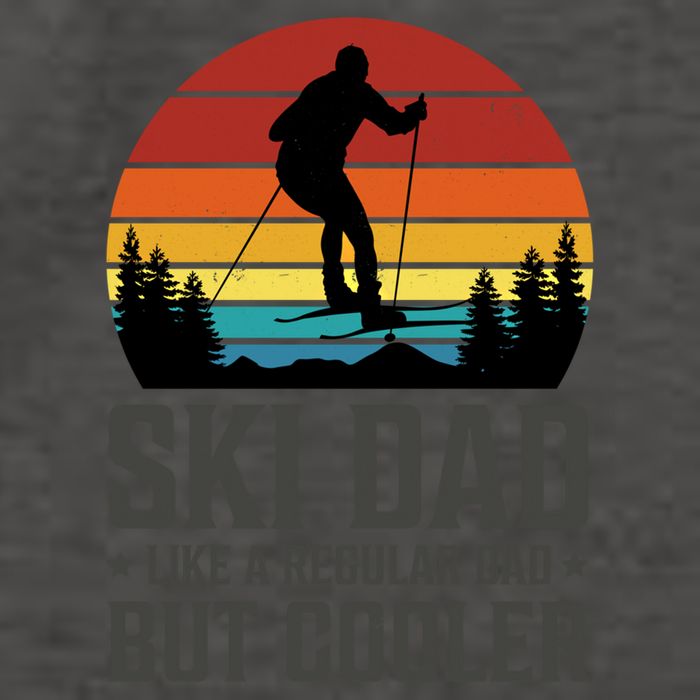 Ski Dad Like A Regular Dad But Cooler Great Fathers Day Gift Vector Backpack