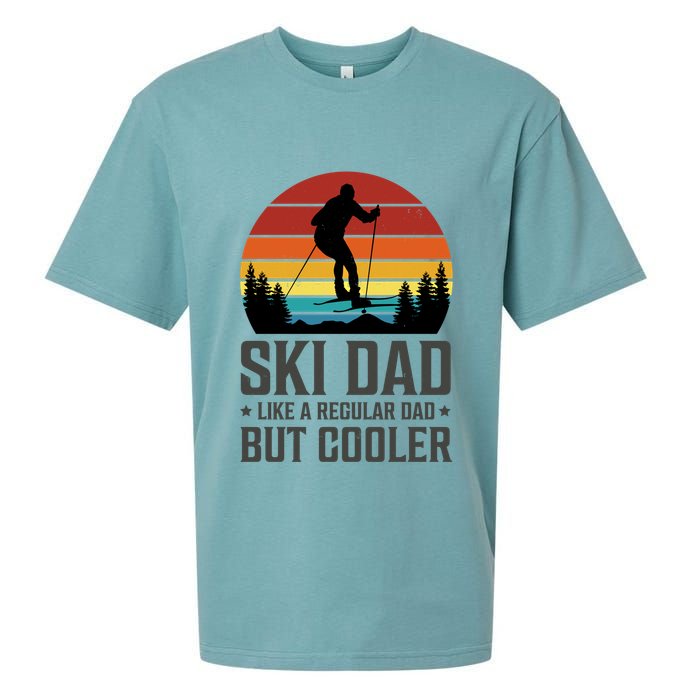Ski Dad Like A Regular Dad But Cooler Great Fathers Day Gift Sueded Cloud Jersey T-Shirt