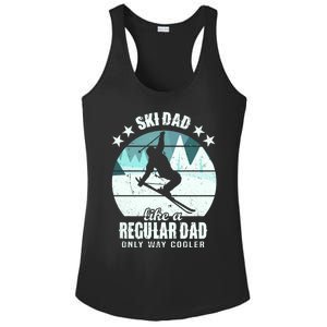 Ski Dad Like A Regular Dad Only Way Cooler Cool Gift Skiing Daddy Meaningful Gif Ladies PosiCharge Competitor Racerback Tank