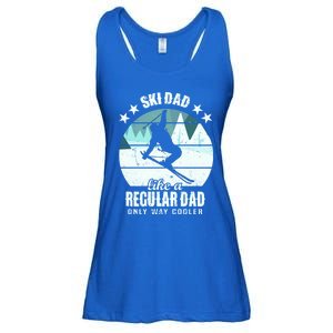 Ski Dad Like A Regular Dad Only Way Cooler Cool Gift Skiing Daddy Meaningful Gif Ladies Essential Flowy Tank