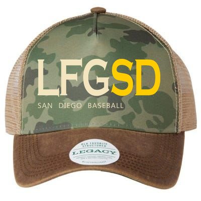 San Diego LFGSD Let's Go SD Baseball Trending Legacy Tie Dye Trucker Hat