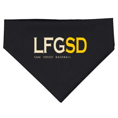 San Diego LFGSD Let's Go SD Baseball Trending USA-Made Doggie Bandana