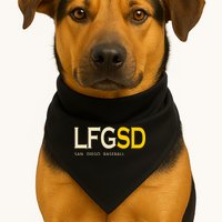 San Diego LFGSD Let's Go SD Baseball Trending USA-Made Doggie Bandana