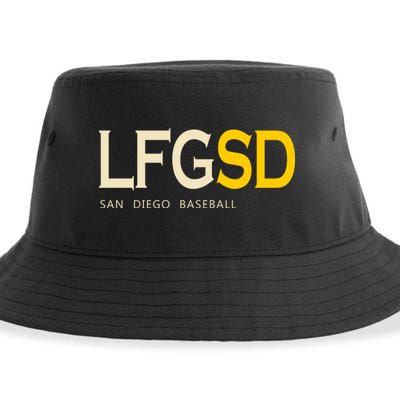 San Diego LFGSD Let's Go SD Baseball Trending Sustainable Bucket Hat