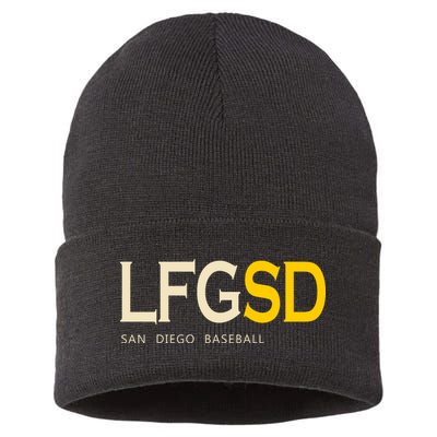 San Diego LFGSD Let's Go SD Baseball Trending Sustainable Knit Beanie