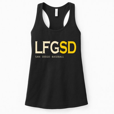 San Diego LFGSD Let's Go SD Baseball Trending Womens Tank Top