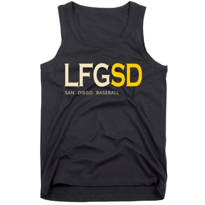 San Diego LFGSD Let's Go SD Baseball Trending Tank Top
