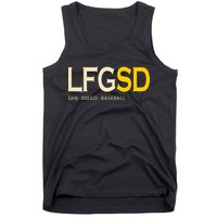 San Diego LFGSD Let's Go SD Baseball Trending Tank Top