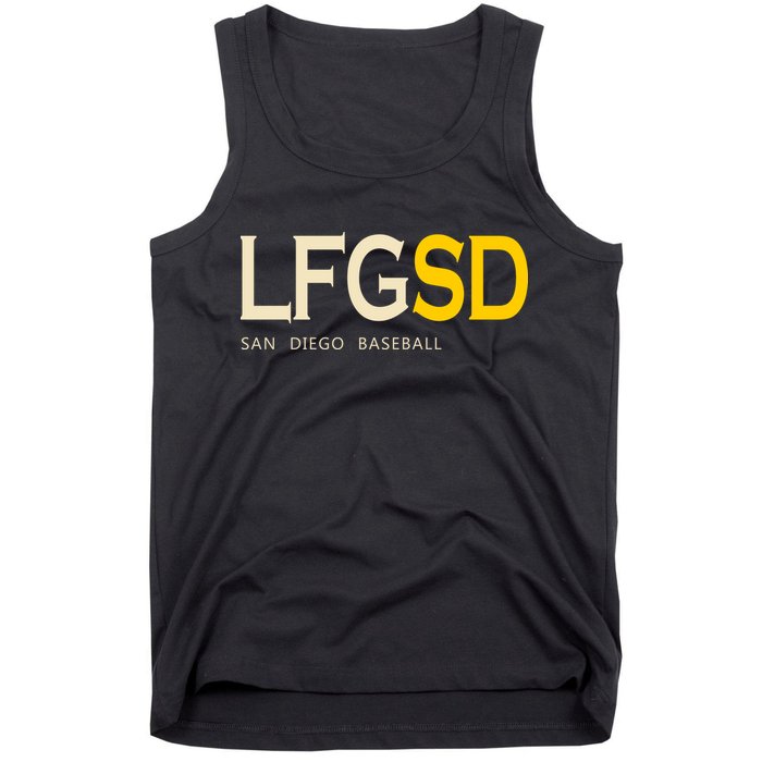 San Diego LFGSD Let's Go SD Baseball Trending Tank Top