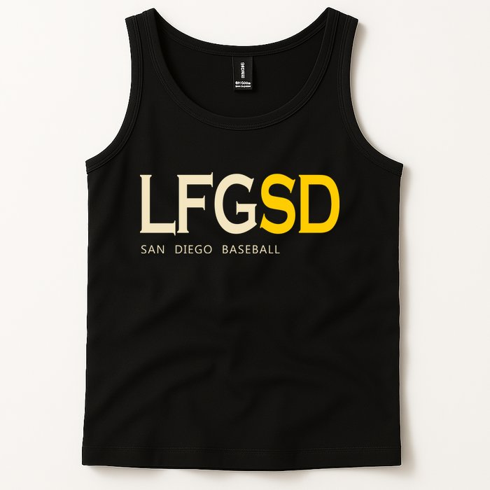 San Diego LFGSD Let's Go SD Baseball Trending Tank Top