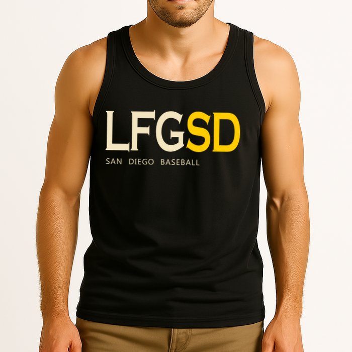 San Diego LFGSD Let's Go SD Baseball Trending Tank Top