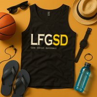 San Diego LFGSD Let's Go SD Baseball Trending Tank Top