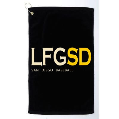 San Diego LFGSD Let's Go SD Baseball Trending Golf Towel