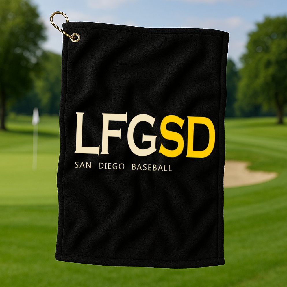 San Diego LFGSD Let's Go SD Baseball Trending Golf Towel