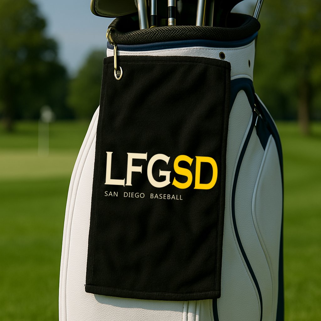 San Diego LFGSD Let's Go SD Baseball Trending Golf Towel