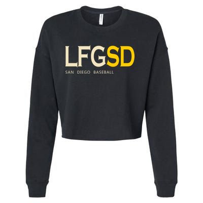 San Diego LFGSD Let's Go SD Baseball Trending Cropped Pullover Crew