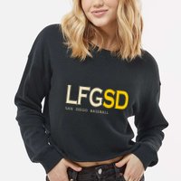 San Diego LFGSD Let's Go SD Baseball Trending Cropped Pullover Crew