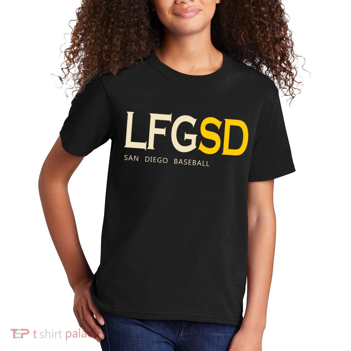 San Diego LFGSD Let's Go SD Baseball Trending Kids T-Shirt