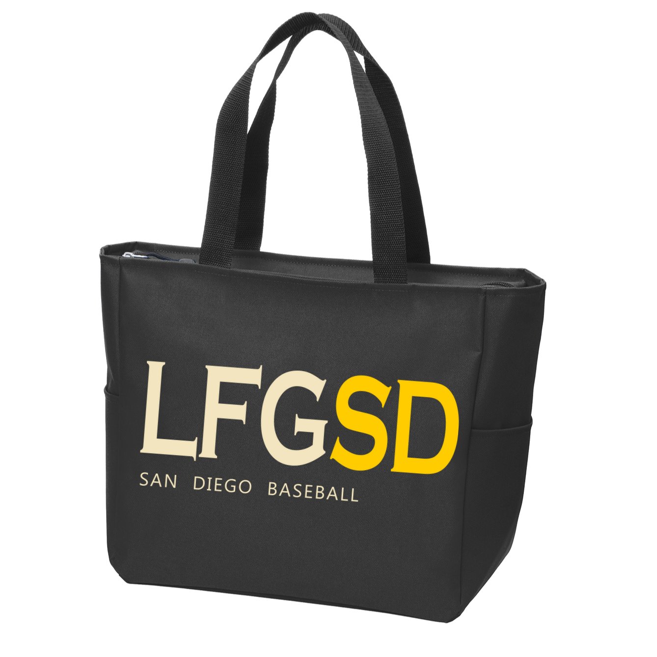 San Diego LFGSD Let's Go SD Baseball Trending Zip Tote Bag