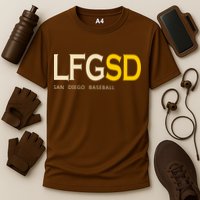 San Diego LFGSD Let's Go SD Baseball Trending Cooling Performance Crew T-Shirt