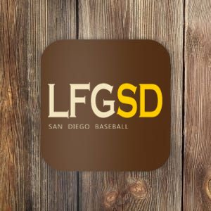 San Diego LFGSD Let's Go SD Baseball Trending Coaster