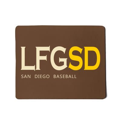 San Diego LFGSD Let's Go SD Baseball Trending Mousepad