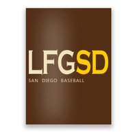 San Diego LFGSD Let's Go SD Baseball Trending Poster