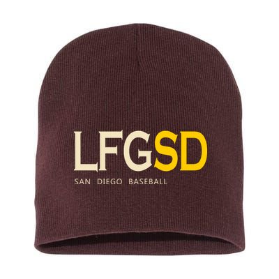 San Diego LFGSD Let's Go SD Baseball Trending Short Acrylic Beanie