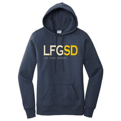 San Diego LFGSD Let's Go SD Baseball Trending Women's Pullover Hoodie