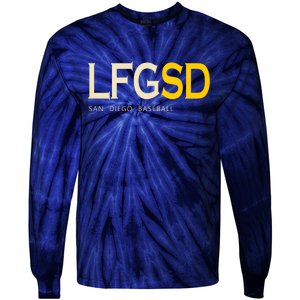 San Diego LFGSD Let's Go SD Baseball Trending Tie-Dye Long Sleeve Shirt