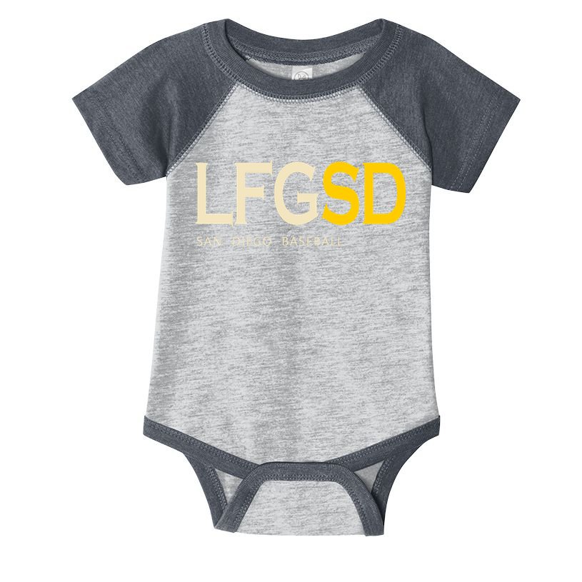 San Diego LFGSD Let's Go SD Baseball Trending Infant Baby Jersey Bodysuit