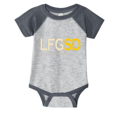 San Diego LFGSD Let's Go SD Baseball Trending Infant Baby Jersey Bodysuit