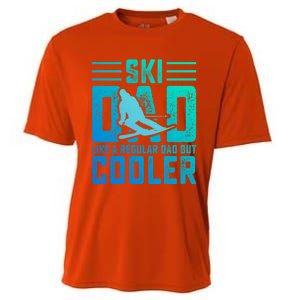 Ski Dad Like A Regular Dad But Cooler Funny Quote Great Gift Cooling Performance Crew T-Shirt