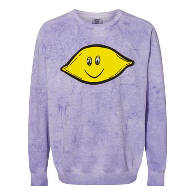 Small Dope Lemon Colorblast Crewneck Sweatshirt