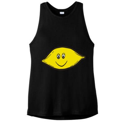 Small Dope Lemon Ladies PosiCharge Tri-Blend Wicking Tank
