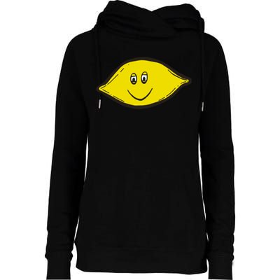 Small Dope Lemon Womens Funnel Neck Pullover Hood