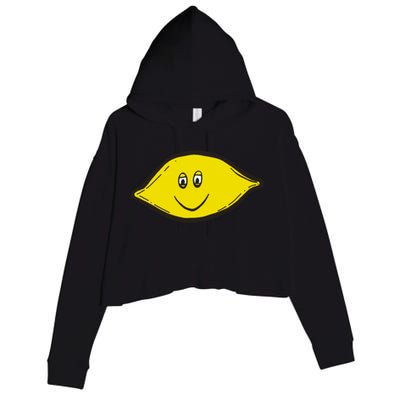 Small Dope Lemon Crop Fleece Hoodie