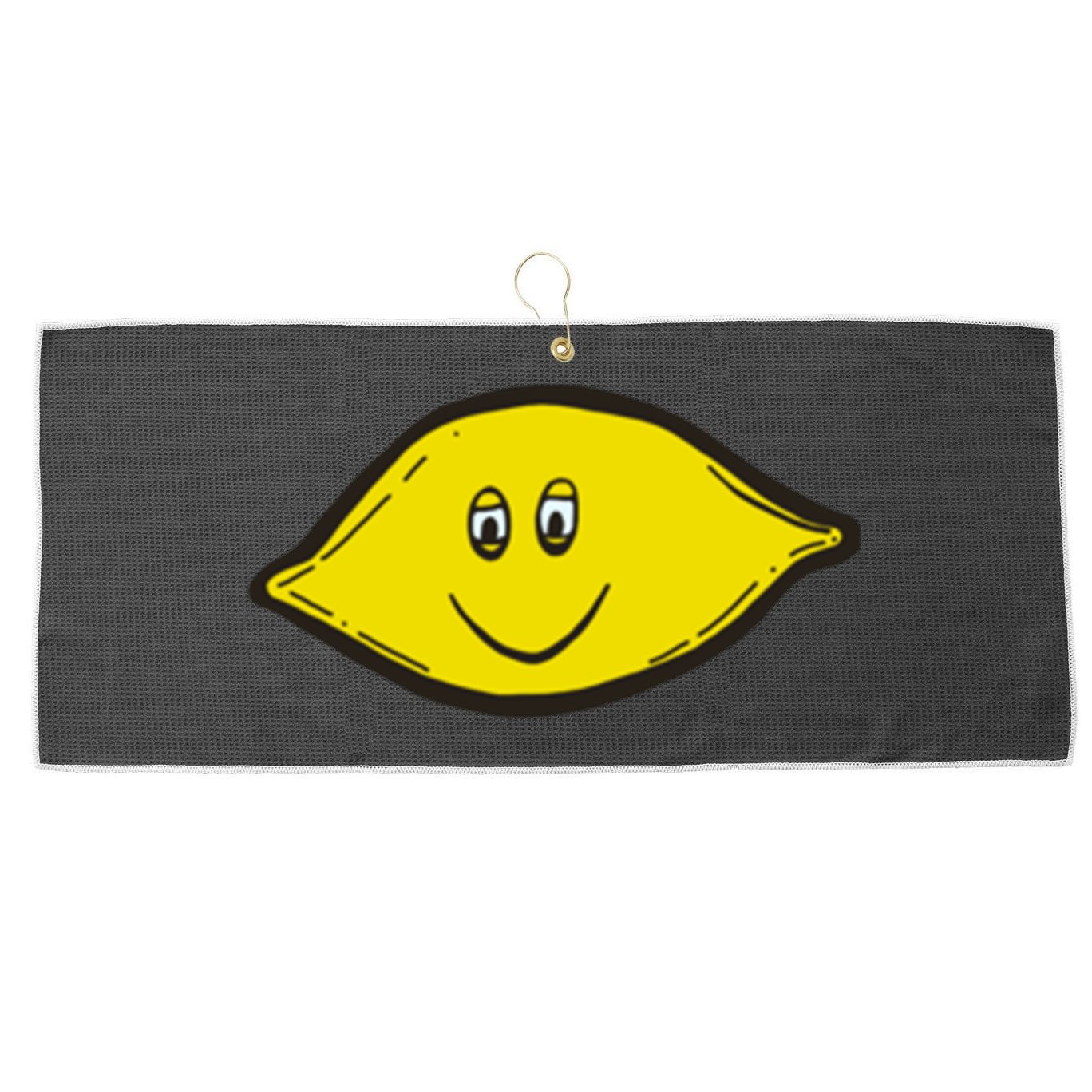 Small Dope Lemon Large Microfiber Waffle Golf Towel