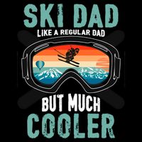 Ski Dad Like A Regular Dad But Cooler Vintage Skier Gift Bucket Hat