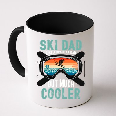 Ski Dad Like A Regular Dad But Cooler Vintage Skier Gift Mug