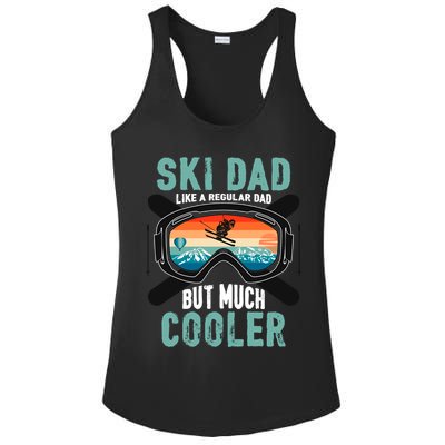 Ski Dad Like A Regular Dad But Cooler Vintage Skier Gift Ladies PosiCharge Competitor Racerback Tank