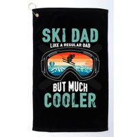 Ski Dad Like A Regular Dad But Cooler Vintage Skier Gift Golf Towel